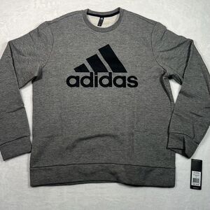 ADIDAS GOLF Tech Fleece casual gray black pullover NWT Men large
